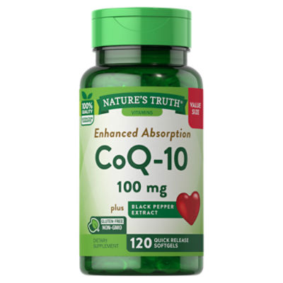 Nature's Truth Co-Q10 100mg 120 Softgels