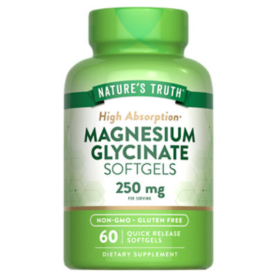 Nature's Truth Magnesium Glycinate 60 Softgels