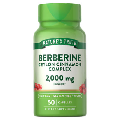 Nature's Truth Berberine Complex w/ Ceylon Cinnamon 50 Capsules