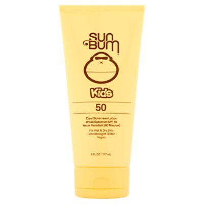 Sun Bum Kids Broad Spectrum Clear Sunscreen Lotion, SPF 50, 6 fl oz