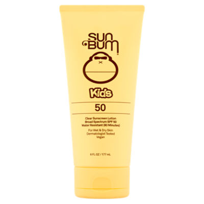 Sun Bum Kids Broad Specturum Clear Sunscreen Lotion, SPF 50, 6 fl oz.