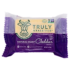 Truly Grass Fed Natural Sharp Cheddar Cheese, 7 oz