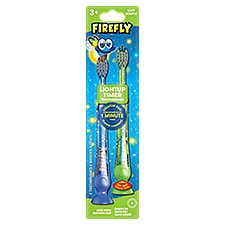 Firefly Soft Lightup Timer Toothbrush, 3+, 2 count