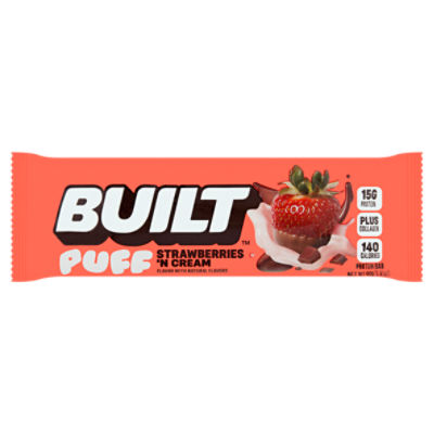 Built Strawberries 'N Cream Puff Protein Bar, 1.41 oz