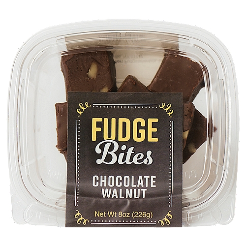 Fudge Bites Chocolate Walnut Bites, 8 oz
