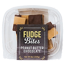 Fudge Bites Peanut Butter Chocolate Bites, 8 oz, 8 Ounce