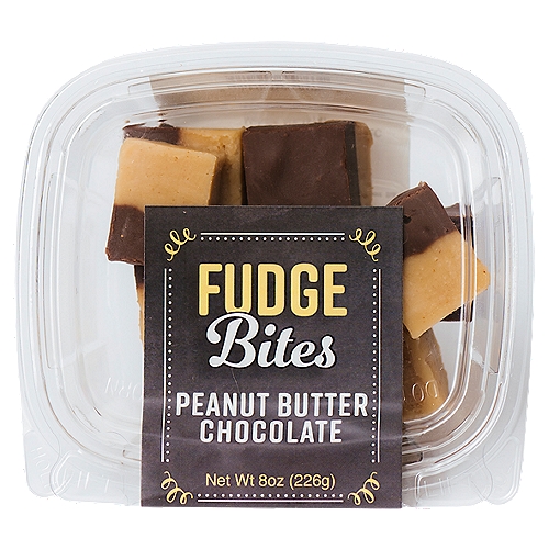 Fudge Bites Peanut Butter Chocolate Bites, 8 oz