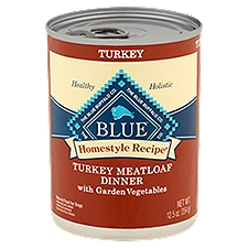 Blue Homestyle Recipe Turkey Meatloaf Dinner, Natural Food for Dogs, 12.5 Ounce
