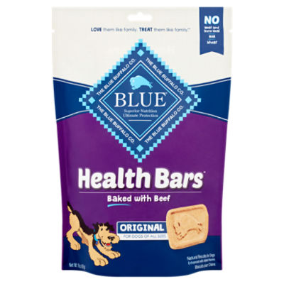 The Blue Buffalo Co. Blue Health Bars Original Beef Natural Biscuits for Dogs, 16 oz