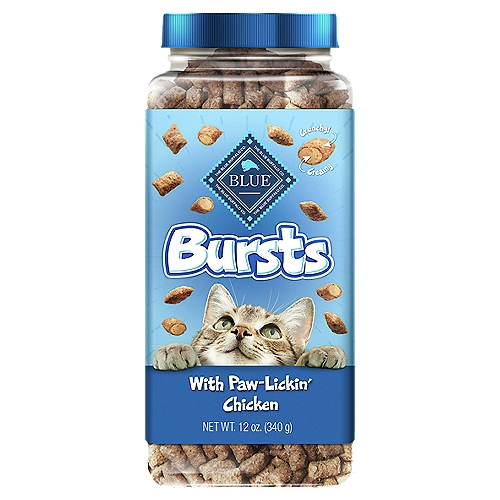 The Blue Buffalo Co. BLUE Bursts with Paw-Lickin' Chicken Natural Treats for Cats, 12 oz