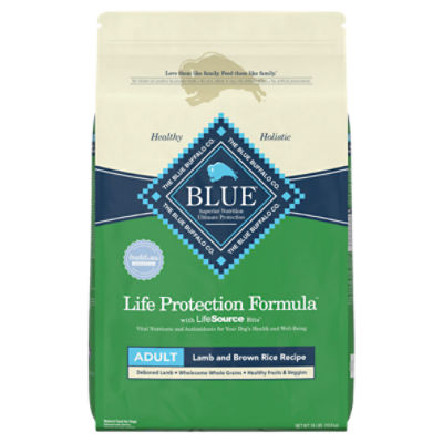 Blue Buffalo Life Protection Formula Natural Adult Dry Dog Food, Lamb and Brown Rice 24-lb