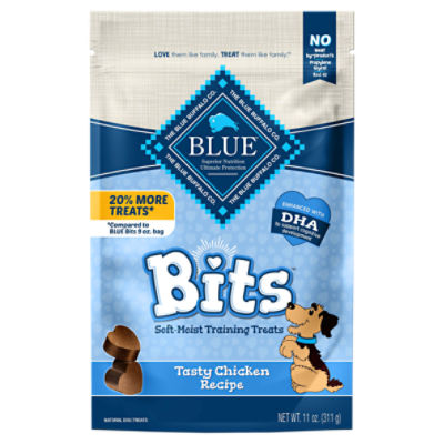 Blue Buffalo BLUE Bits Natural Chicken Recipe Soft-Moist Training Dog Treats