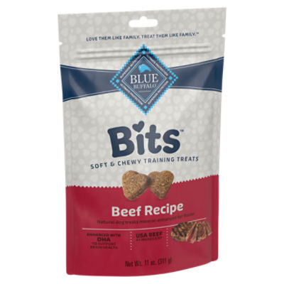 Blue Buffalo Bits Beef Recipe Soft & Chey Training Dog Treats, 4.5 oz