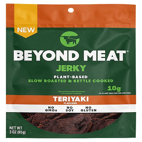 Beyond Meat Vegetable Jerky Teriyaki 3 Oz
Beyond meat is a healthy and delicious alternative to traditional beef Jerky