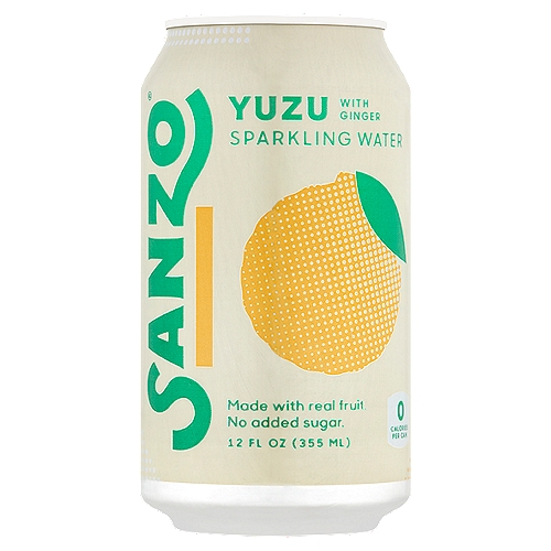 Sanzo Yuzu with Ginger Sparkling Water, 12 fl oz