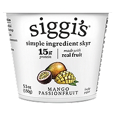 siggi's® Icelandic Skyr Lowfat Yogurt, Mango Passionfruit, 5.3 oz.