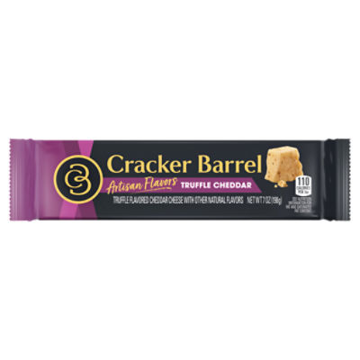 Cracker Barrel Truffle Flavored Cheddar Cheese, 7 oz, 7 Ounce
