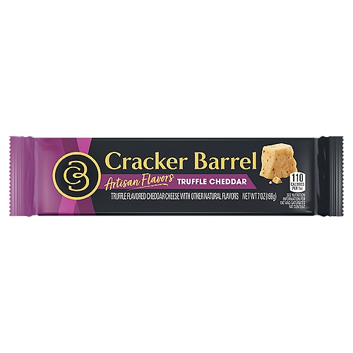 Cracker Barrel Truffle Flavored Cheddar Cheese, 7 oz