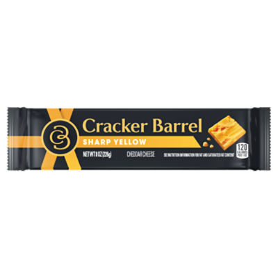 Cracker Barrel Sharp Yellow Cheddar Cheese, 8 oz