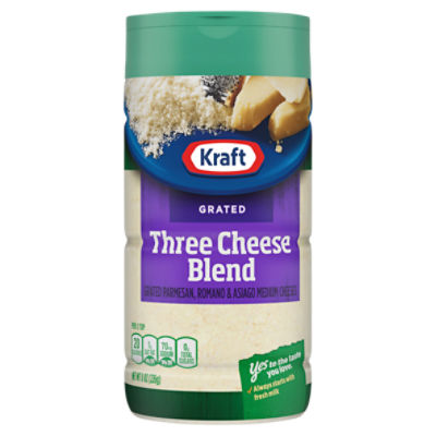 Kraft Grated Three Cheese Blend, 8 oz