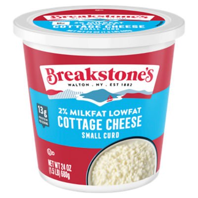 Breakstone's 2% Milkfat Lowfat Small Curd Cottage Cheese, 24 oz
