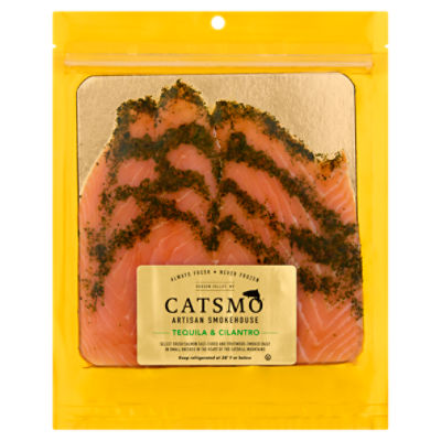 Catsmo Artisan Smokehouse Tequila & Cilantro Smoked Salmon, 4 oz