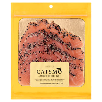 Catsmo Artisan Smokehouse Everything Seasoned Smoked Salmon, 4 oz