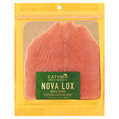 Catsmo Artisan Smokehouse Nova Lox Smoked Salmon, 4 oz