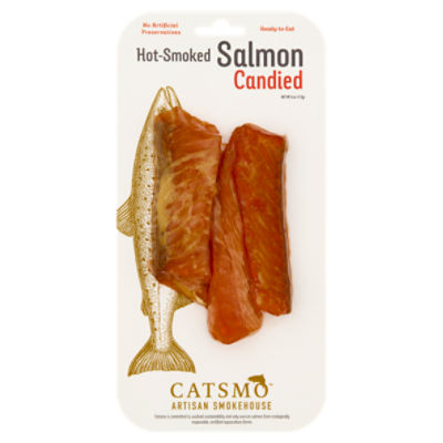 Catsmo Artisan Smokehouse Hot-Smoked Salmon Candied, 4 oz