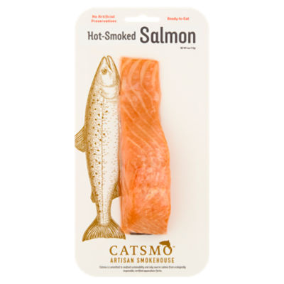 Catsmo Artisan Smokehouse Hot-Smoked Salmon, 4 oz