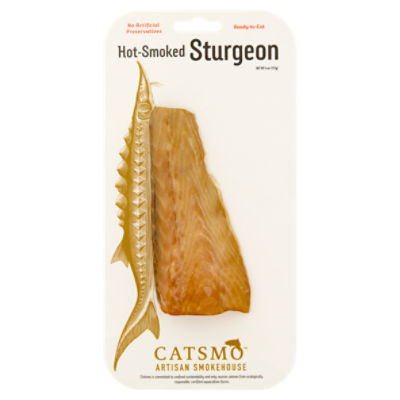 Catsmo Artisan Smokehouse Hot-Smoked Sturgeon, 4 oz