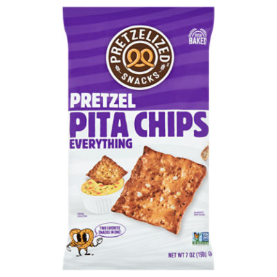 Pretzelized Everything Pretzel Pita Chips, 7 oz