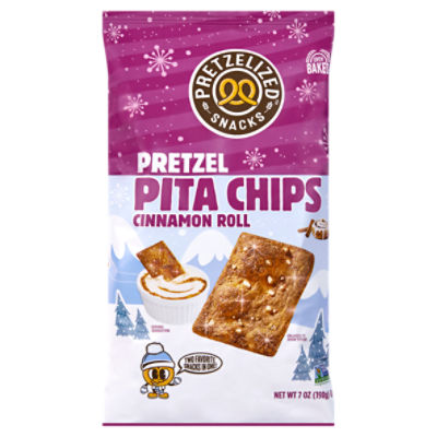 Pretzelized Snacks Pretzel Cinnamon Roll Pita Chips, 7 oz