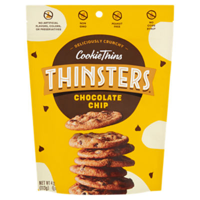 Thinsters Chocolate Chip Cookie Thins, 4 oz ShopRite