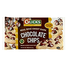 Glicks Everyday Real Semi-Sweet Dark Chocolate Chips, 9 oz