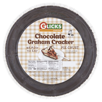 Glicks Everyday Chocolate Graham Cracker Pie Crust, 6 oz