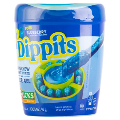 Glicks Sour Blueberry Dippits, 3.4 oz