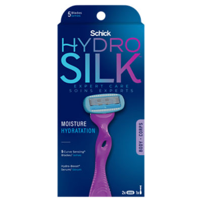 Schick Hydro Silk Razor for Women with 2 Moisturizing Razor Blade Refills, 1 Each