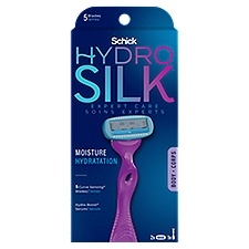 Schick Hydro Silk Razor for Women with 2 Moisturizing Razor Blade Refills, 1 Each