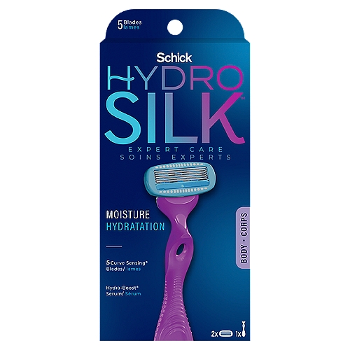 Schick Hydro Silk Razor for Women with 2 Moisturizing Razor Blade Refills
