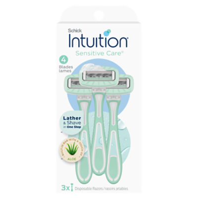 Schick Intuition Sensitive Care Disposable Razors, 3 ct - ShopRite
