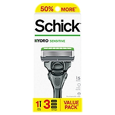 Schick Hydro 5 Sensitive Razor for Men Value Pack, 1 Each