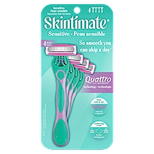 Skintimate Sensitive Skin 4-Blade Disposable, Razor, 4 Each