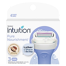 Schick Intuition Pure Nourishment Skin Moisturizing Solid, 0.35 oz, 3 count