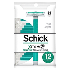 Schick Xtreme 2 Sensitive, Disposable Razors, 12 Each