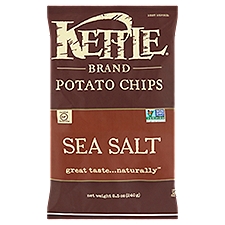 Kettle Brand Sea Salt, Potato Chips, 9 Ounce