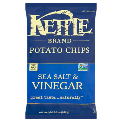 Kettle Brand Sea Salt & Vinegar Potato Chips, 8.5 oz