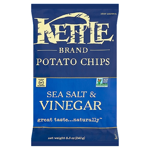 Kettle Brand Sea Salt & Vinegar Potato Chips, 8.5 oz
Great taste...naturally™