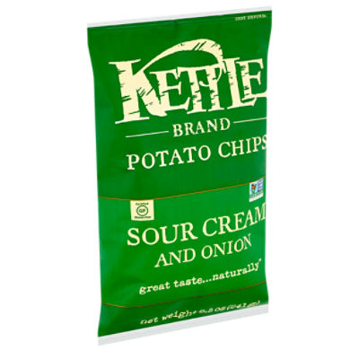 Kettle Brand Sour Cream and Onion Potato Chips, 8.5 oz