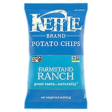 Kettle Brand Farmstand Ranch, Potato Chips, 8.5 Ounce